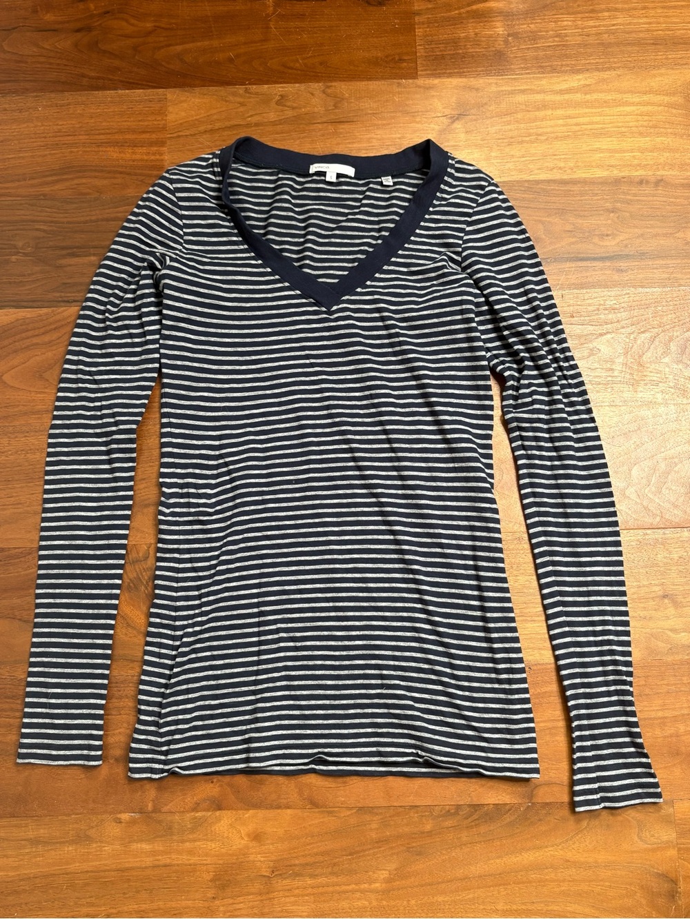Vince Long Sleeve Striped Tshirt